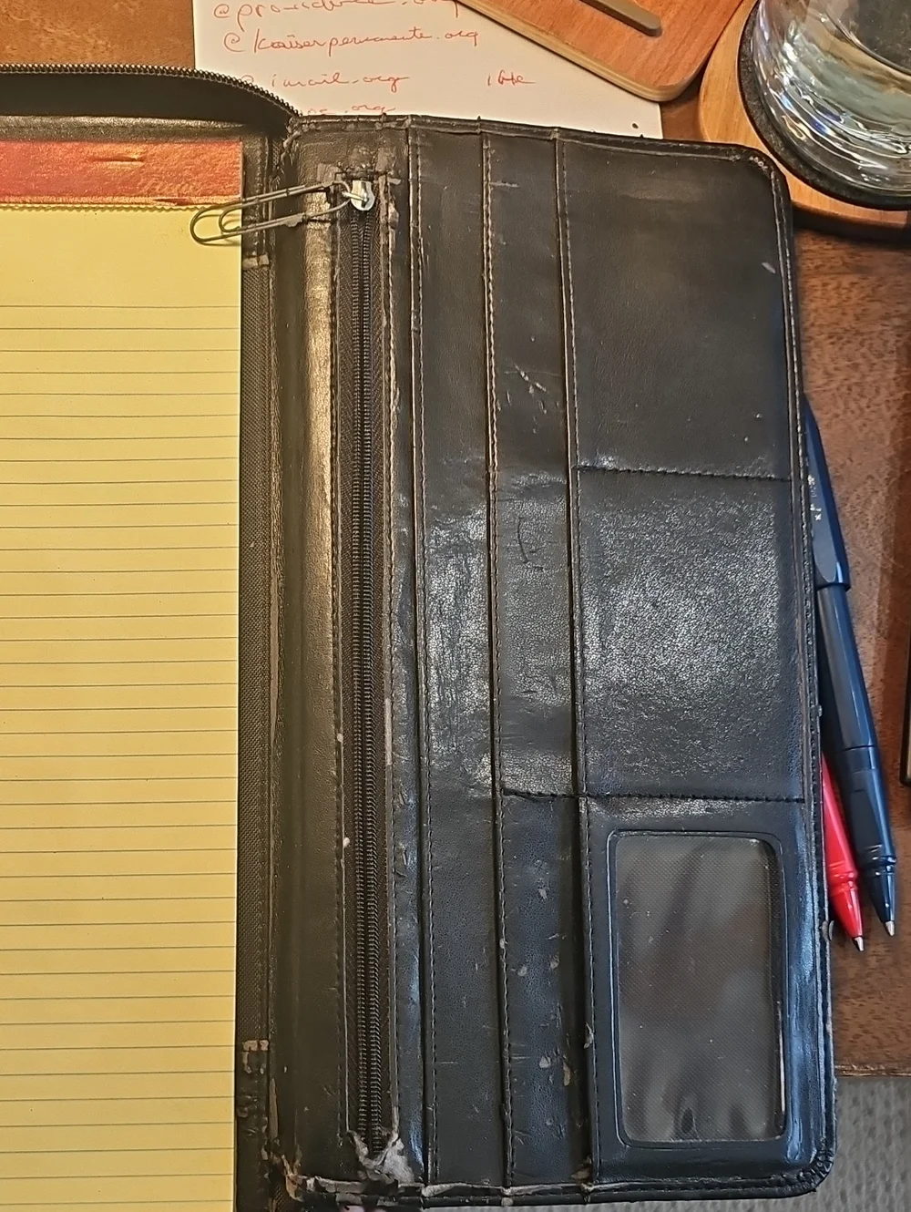 Zippered Black Tablet Folio Case - Unbranded